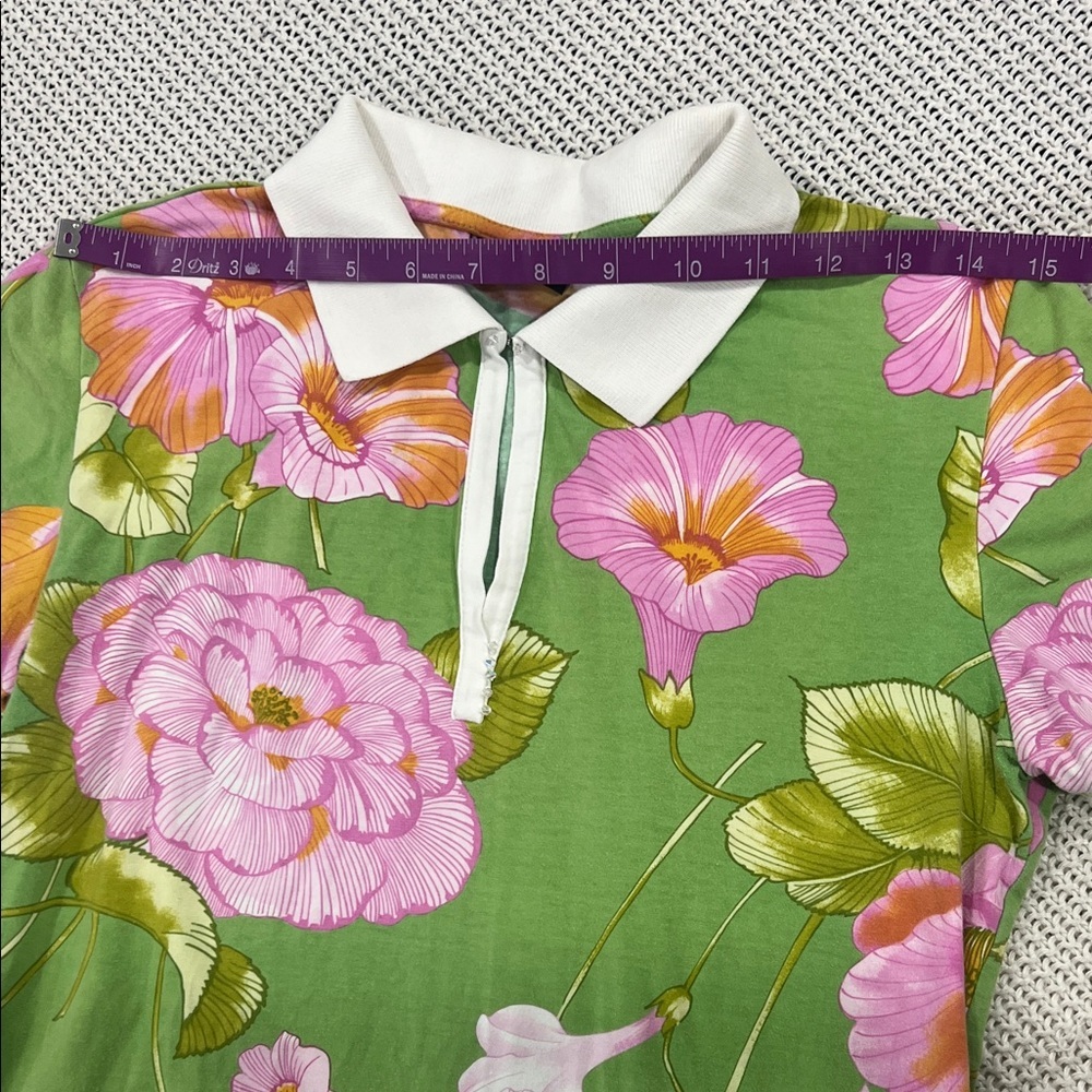 Bogner Green Floral Button Down Shirt - Picture 7 of 13